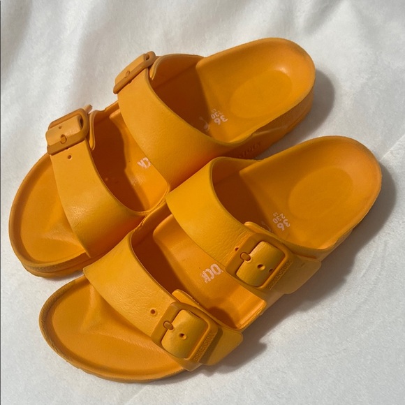 Birkenstock Kids Orange Sandals - Picture 6 of 9